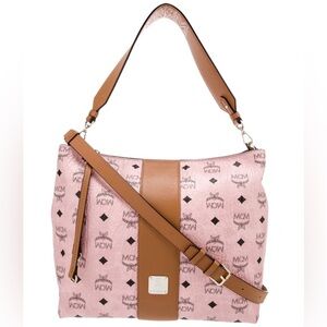 MCM KLARA SOFT PINK VISETOS HOBO CROSSBODY